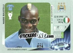 Sticker Mario Balotelli - UEFA Champions League 2012-2013 n. 260 - Panini