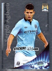 Sticker Sergio Agüero - Key Player - UEFA Champions League 2012-2013 - Panini