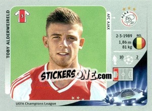 Sticker Toby Alderweireld - UEFA Champions League 2012-2013 n. 266 - Panini