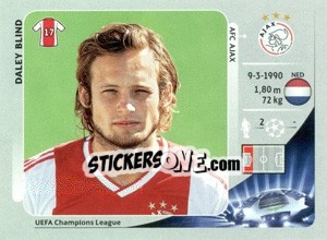 Sticker Daley Blind - UEFA Champions League 2012-2013 n. 268 - Panini