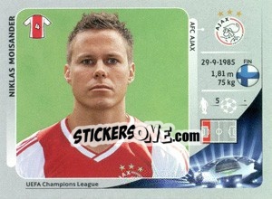 Sticker Niklas Moisander - UEFA Champions League 2012-2013 - Panini