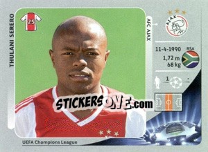 Sticker Thulani Serero - UEFA Champions League 2012-2013 n. 270 - Panini