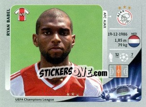Sticker Ryan Babel - UEFA Champions League 2012-2013 n. 276 - Panini