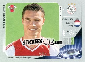 Sticker Derk Boerrigter - UEFA Champions League 2012-2013 - Panini