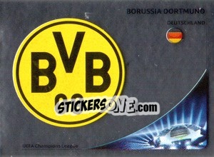 Sticker Borussia Dortmund Badge - UEFA Champions League 2012-2013 n. 282 - Panini