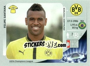 Cromo Felipe Santana - UEFA Champions League 2012-2013 - Panini