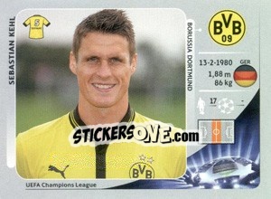 Sticker Sebastian Kehl - UEFA Champions League 2012-2013 n. 290 - Panini