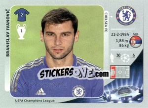 Sticker Branislav Ivanovic - UEFA Champions League 2012-2013 n. 304 - Panini