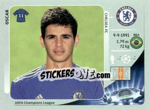 Figurina Oscar - UEFA Champions League 2012-2013 - Panini