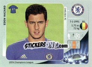 Sticker Eden Hazard - UEFA Champions League 2012-2013 n. 313 - Panini
