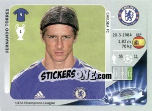 Figurina Fernando Torres - UEFA Champions League 2012-2013 - Panini