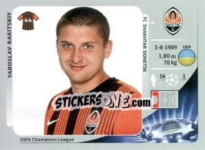 Cromo Yaroslav Rakitskiy - UEFA Champions League 2012-2013 n. 321 - Panini