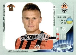 Sticker Vyacheslav Shevchuk - UEFA Champions League 2012-2013 n. 324 - Panini