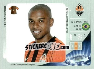 Sticker Fernandinho - UEFA Champions League 2012-2013 - Panini