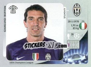 Sticker Gianluigi Buffon - UEFA Champions League 2012-2013 n. 337 - Panini