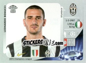 Sticker Leonardo Bonucci - UEFA Champions League 2012-2013 - Panini