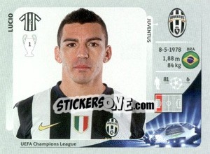 Sticker Lucio - UEFA Champions League 2012-2013 n. 341 - Panini
