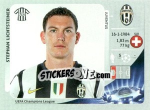 Sticker Stephan Lichtsteiner - UEFA Champions League 2012-2013 - Panini