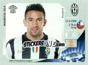 Sticker Mauricio Isla - UEFA Champions League 2012-2013 n. 348 - Panini