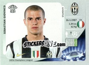 Sticker Sebastian Giovinco - UEFA Champions League 2012-2013 n. 349 - Panini