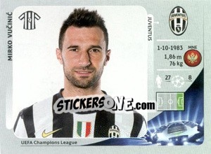 Sticker Mirko Vucinic - UEFA Champions League 2012-2013 - Panini