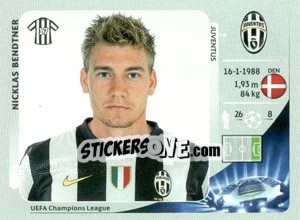 Sticker Nicklas Bendtner - UEFA Champions League 2012-2013 - Panini