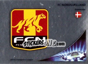 Sticker FC Nordsjælland Badge - UEFA Champions League 2012-2013 n. 354 - Panini