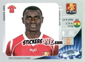 Sticker Enoch Adu - UEFA Champions League 2012-2013 - Panini