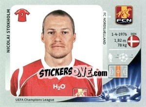 Sticker Nicolai Stokholm - UEFA Champions League 2012-2013 - Panini