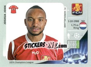 Sticker Joshua John - UEFA Champions League 2012-2013 - Panini