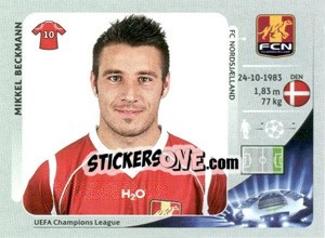 Sticker Mikkel Beckmann - UEFA Champions League 2012-2013 n. 368 - Panini