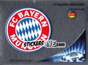 Sticker FC Bayern München Badge - UEFA Champions League 2012-2013 n. 372 - Panini