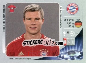 Sticker Holger Badstuber - UEFA Champions League 2012-2013 - Panini