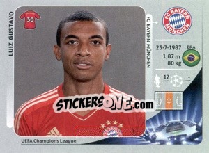 Sticker Luiz Gustavo - UEFA Champions League 2012-2013 - Panini