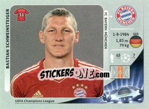 Figurina Bastian Schweinsteiger - UEFA Champions League 2012-2013 - Panini