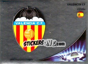 Cromo Valencia CF Badge - UEFA Champions League 2012-2013 - Panini