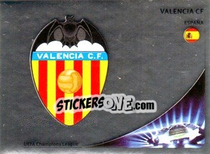 Sticker Valencia CF Badge - UEFA Champions League 2012-2013 n. 390 - Panini