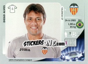 Sticker Diego Alves - UEFA Champions League 2012-2013 n. 391 - Panini