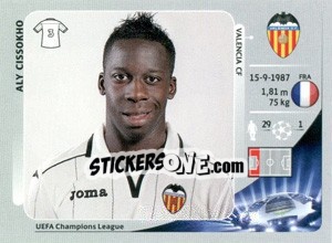 Sticker Aly Cissokho - UEFA Champions League 2012-2013 n. 397 - Panini