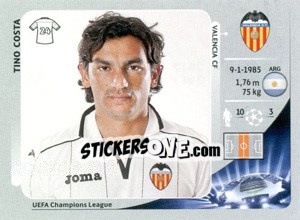 Sticker Tino Costa - UEFA Champions League 2012-2013 - Panini