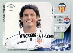 Sticker Nelson Valdez - UEFA Champions League 2012-2013 n. 404 - Panini