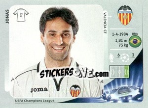 Sticker Jonas - UEFA Champions League 2012-2013 - Panini