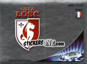 Sticker LOSC Lille Badge - UEFA Champions League 2012-2013 n. 408 - Panini