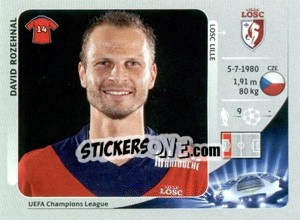 Sticker David Rozehnal - UEFA Champions League 2012-2013 - Panini