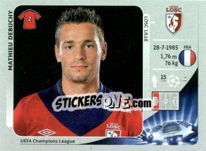 Sticker Mathieu Debuchy - UEFA Champions League 2012-2013 n. 415 - Panini