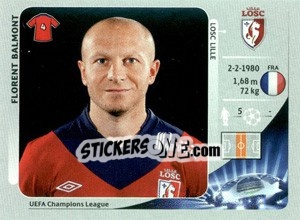 Figurina Florent Balmont - UEFA Champions League 2012-2013 n. 416 - Panini