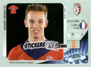 Cromo Benoît Pedretti - UEFA Champions League 2012-2013 n. 418 - Panini