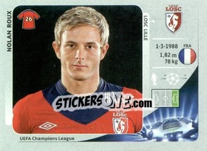 Sticker Nolan Roux - UEFA Champions League 2012-2013 n. 423 - Panini
