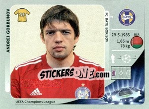 Figurina Andrei Gorbunov - UEFA Champions League 2012-2013 - Panini