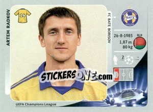 Sticker Artem Radkov - UEFA Champions League 2012-2013 - Panini